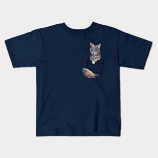 Pocket Cute Channel Island Fox Kids T-Shirt